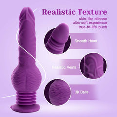 Knox | Pulsing Realistic Dildo with Multidirectional Bounce, G-Spot & Suction Base
