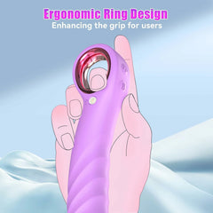Max | 8.3" × 1.8" Thrusting Vibrator with Grip Ring, Realistic Feel & G-Spot Stimulation