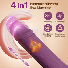 Miles | 6.61" × 1.46" Thrusting Dildo with Extra-Long Reach, Heating, G-Spot & Suction Base