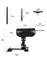 Bryce | Compact Thrusting Sex Machine with Quiet Motor, 9 Speeds & Remote