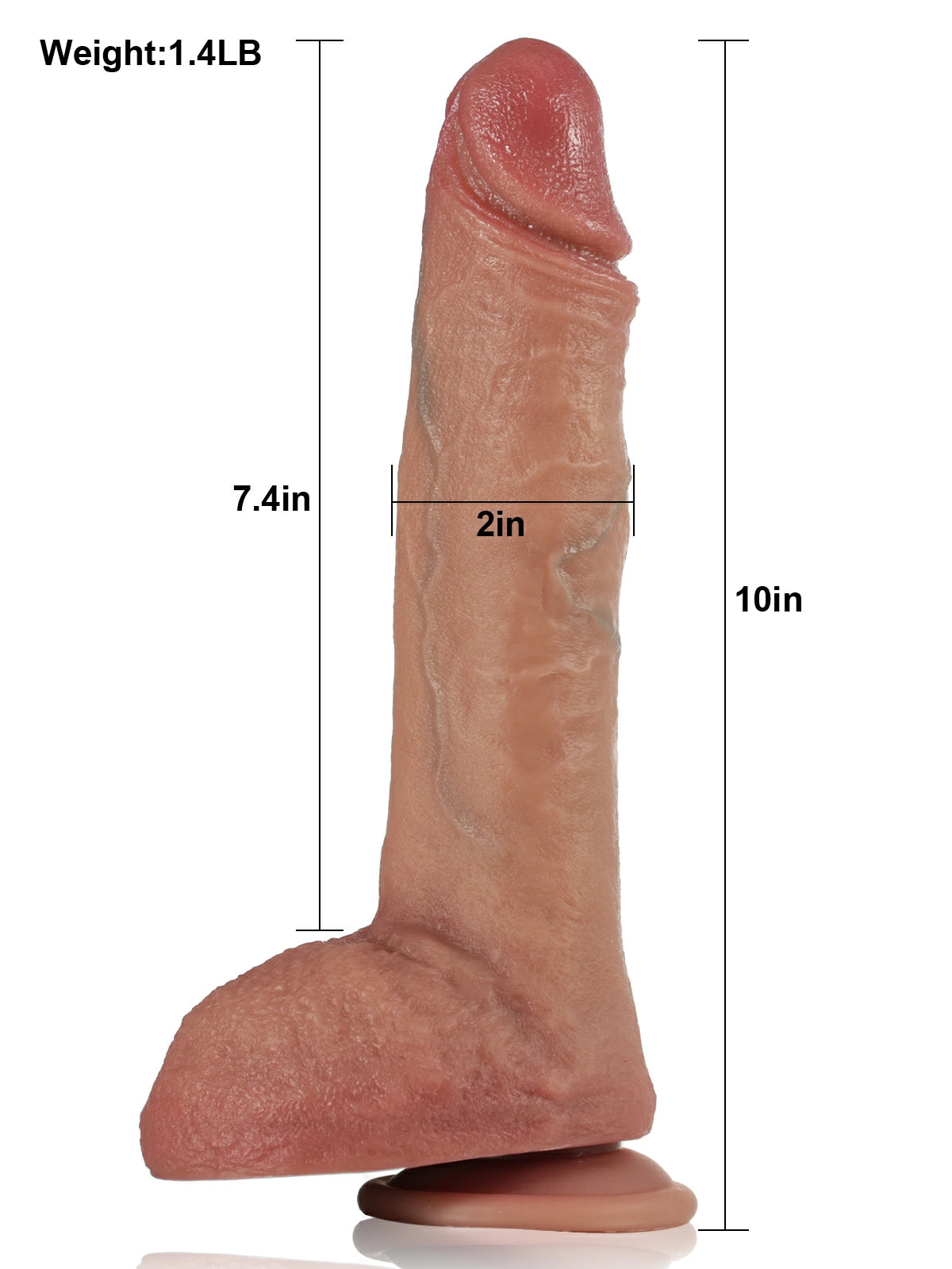 Chase | 10" × 2" Thrusting Dildo with Fast Strokes, Heating, G-Spot Tip & Remote