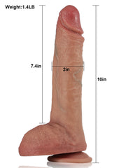 Chase | 10" × 2" Thrusting Dildo with Fast Strokes, Heating, G-Spot Tip & Remote