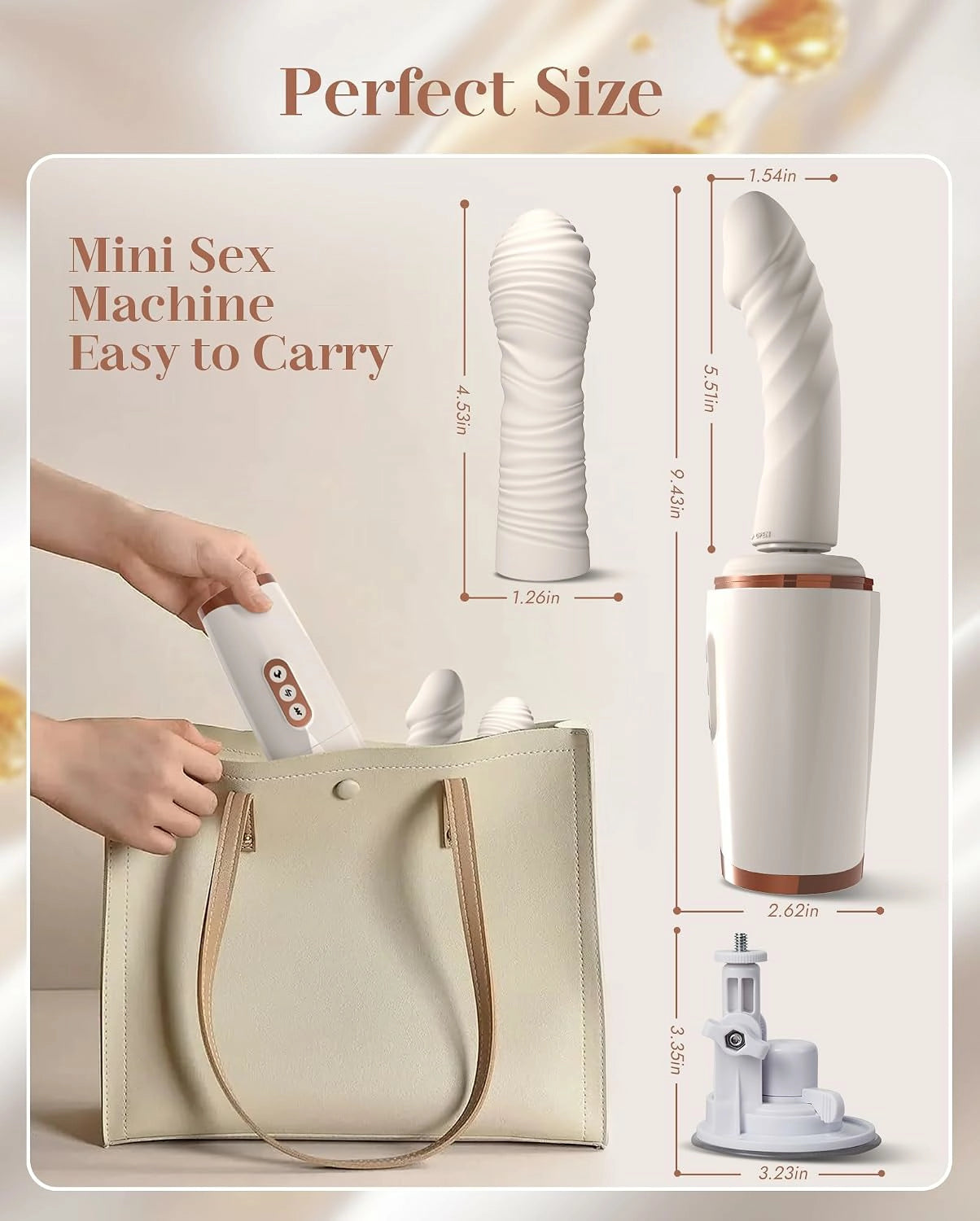 Dean | Thrusting Sex Machine with Two Heads, Heating, G-Spot & Remote Control