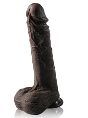 Nolan | 10.4" × 1.96" Thrusting Dildo with Full Length, Lifelike Detail & Suction Base(Black)