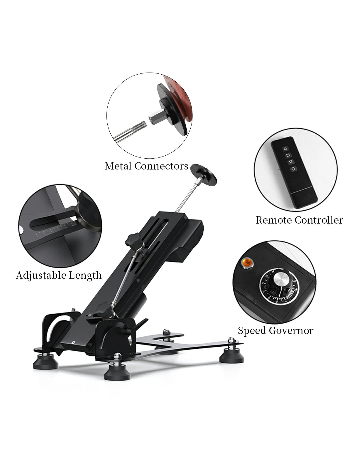 Preston | Heavy Duty Thrusting Sex Machine with Adjustable Stroke, 300 N Force & Remote