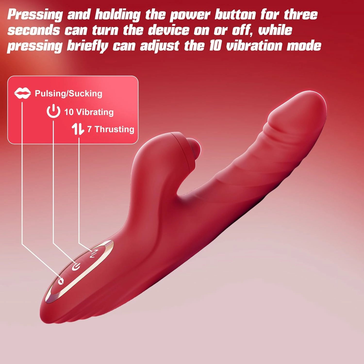 Ryder | Rabbit Vibrator with G-Spot Thrusting, Clitoral Suction & App Control