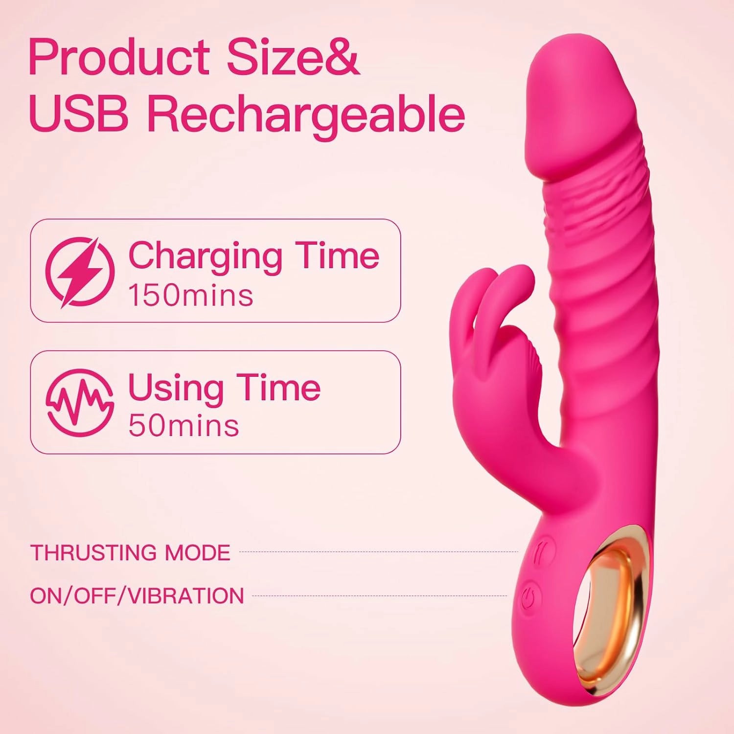 Wren | Rabbit Vibrator with Gentle Thrusting, G-Spot & Clitoral Stimulation